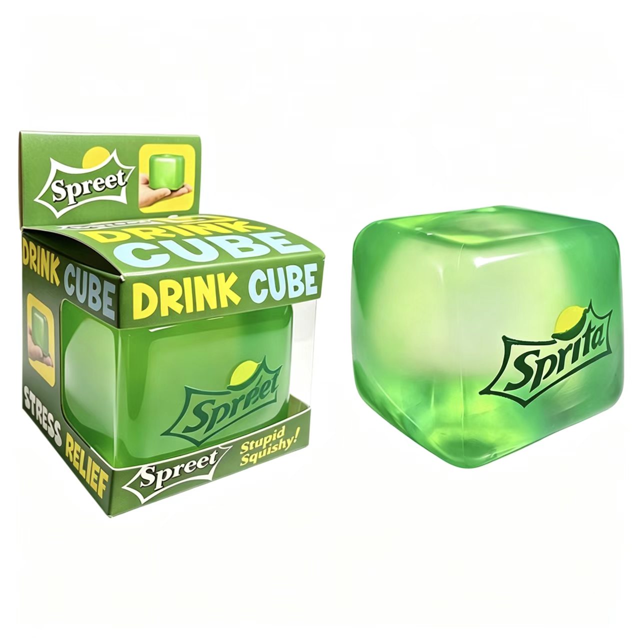 Slow Rebound Soda Ice Cube Squishy Drink Stress Relief Toy