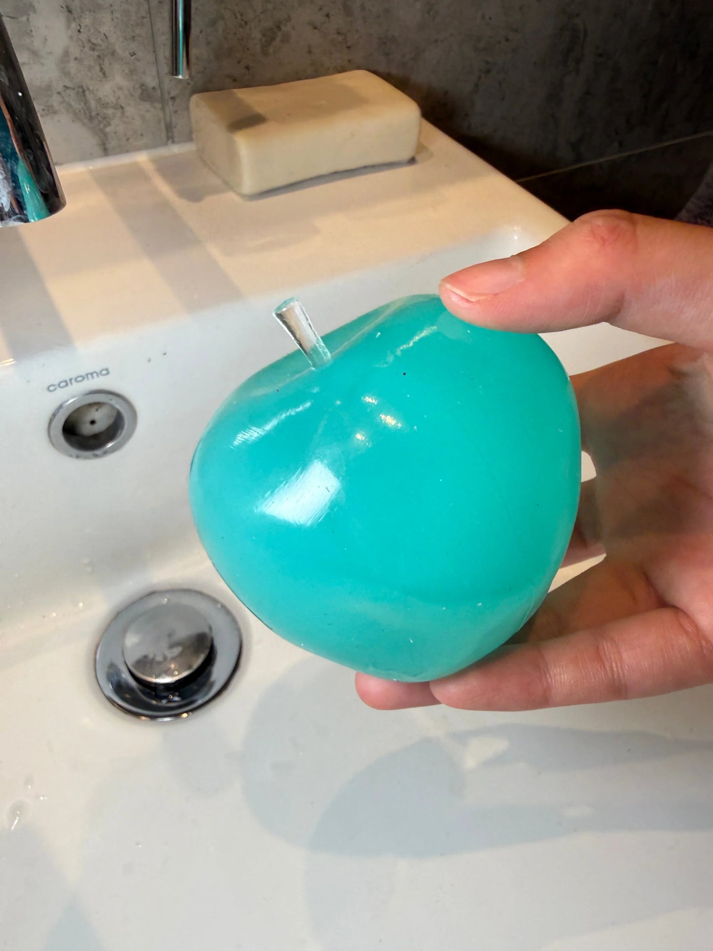 Aqua Apple Solid Fill (Zero bounce-back) Squish Fidget Toy(10 Days Wait)