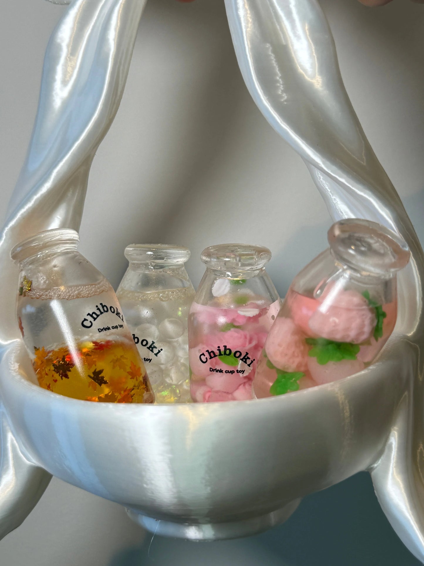 Mini Squishy Bottle KeyChain Sensory Bottle Fidget Toy
